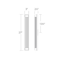 Load image into Gallery viewer, Tower LED Wall Light - line drawing.