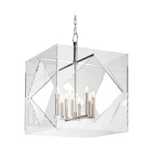 Load image into Gallery viewer, Travis Chandelier in Polished Nickel.