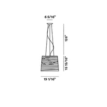 Load image into Gallery viewer, Tress Grande Pendant Light - line drawing.