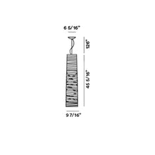 Load image into Gallery viewer, Tress Piccola Pendant Light - line drawing.