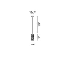 Load image into Gallery viewer, Tress Piccola Pendant Light - line drawing.