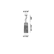Load image into Gallery viewer, Tress Piccola Pendant Light - line drawing.