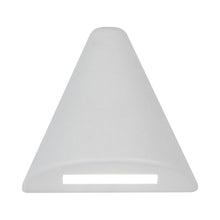 Load image into Gallery viewer, Triangle LED Deck and Patio Light in White on Aluminum.