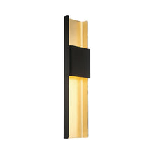 Load image into Gallery viewer, Tribeca LED Wall Light in Black and Gold.
