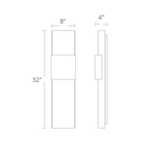 Load image into Gallery viewer, Tribeca LED Wall Light - line drawing.
