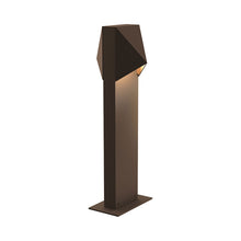 Load image into Gallery viewer, Triform Compact LED Bollard in Small/Double Light/Textured Bronze.
