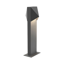 Load image into Gallery viewer, Triform Compact LED Bollard in Small/Double Light/Textured Gray.