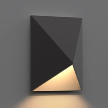 Load image into Gallery viewer, Triform Compact LED Outdoor Wall Light in Detail.