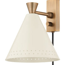 Load image into Gallery viewer, Arvin Plug-In Wall Light in Detail.