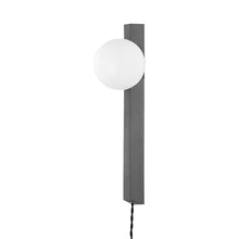 Load image into Gallery viewer, Brisbane Plug-In Wall Light in Graphite.