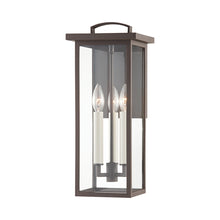 Load image into Gallery viewer, Eden Outdoor Wall Light in Textured Bronze (Medium).