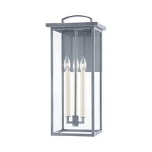 Load image into Gallery viewer, Eden Outdoor Wall Light in Weathered Zinc (Large).