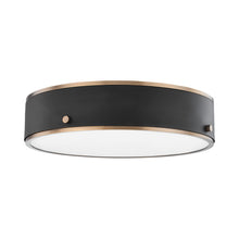 Load image into Gallery viewer, Eli Flush Mount LED Ceiling Light in Soft Black (Large).