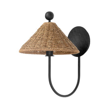 Load image into Gallery viewer, Layton Wall Light in Black Iron.