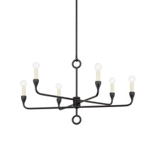 Load image into Gallery viewer, Orson Chandelier in Black Iron (6-Light).