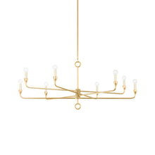 Load image into Gallery viewer, Orson Chandelier in Vintage Gold Leaf (8-Light).