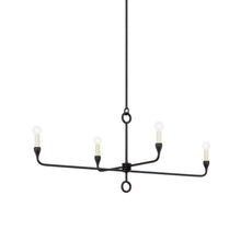 Load image into Gallery viewer, Orson Linear Pendant Light in Black Iron.