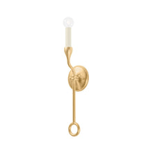 Load image into Gallery viewer, Orson Wall Light in Vintage Gold Leaf.