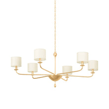 Load image into Gallery viewer, Osmond Chandelier in Vintage Gold (6-Light).