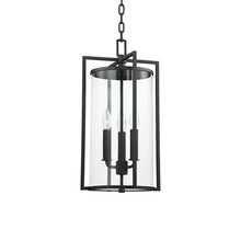Load image into Gallery viewer, Percy Outdoor Pendant Light in Texture Black.