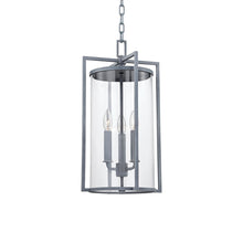Load image into Gallery viewer, Percy Outdoor Pendant Light in Weathered Zinc.