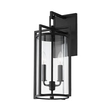 Load image into Gallery viewer, Percy Outdoor Wall Light in Texture Black (2-Light).