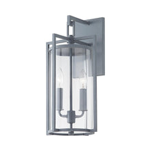 Load image into Gallery viewer, Percy Outdoor Wall Light in Weathered Zinc (2-Light).