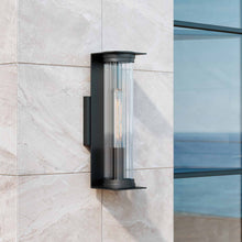 Load image into Gallery viewer, Presley Outdoor Wall Light in Outdoor Area.