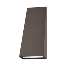 Load image into Gallery viewer, Roy Outdoor LED Wall Light in Textured Bronze (Large).