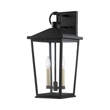 Load image into Gallery viewer, Soren Outdoor Wall Light in Texture Black (2-Light).