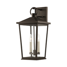 Load image into Gallery viewer, Soren Outdoor Wall Light in Textured Bronze with Highlights (2-Light).