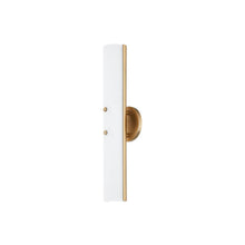 Load image into Gallery viewer, Titus LED Wall Light in Patina Brass (18.75-Inch).