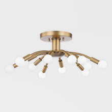 Load image into Gallery viewer, Tristan Semi Flush Mount Ceiling Light in Detail.
