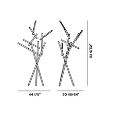 Load image into Gallery viewer, Tuareg LED Floor Lamp - line drawing.