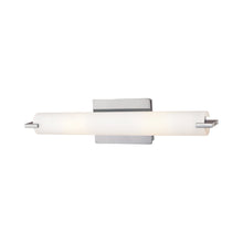 Load image into Gallery viewer, Tube LED Bath Vanity Light in Chrome (Small/2-Light).