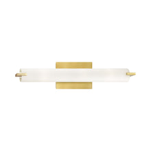 Load image into Gallery viewer, Tube LED Bath Vanity Light in Honey Gold/Small/1-Light.