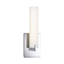 Load image into Gallery viewer, Tube LED Bath Wall Light in Chrome.