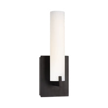 Load image into Gallery viewer, Tube LED Bath Wall Light in Dark Restoration Bronze.