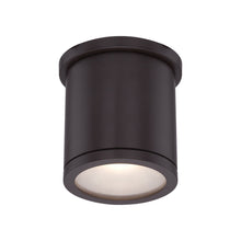 Load image into Gallery viewer, Tube LED Flush Mount Ceiling Light in Bronze (Small).