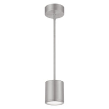 Load image into Gallery viewer, Tube LED Pendant Light in Brushed Aluminum.