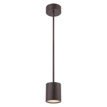 Load image into Gallery viewer, Tube LED Pendant Light in Bronze.