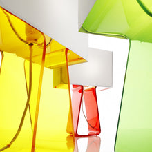Load image into Gallery viewer, Tube Top Color Table Lamp in multicolor.