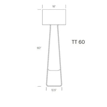 Load image into Gallery viewer, Tube Top Floor Lamp - line drawing.