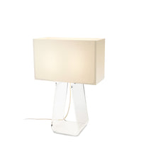 Load image into Gallery viewer, Tube Top Table Lamp in White/Char/Medium.