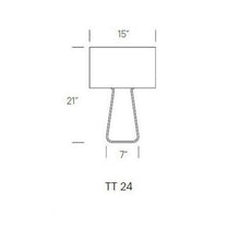 Load image into Gallery viewer, Tube Top Table Lamp - line drawing.