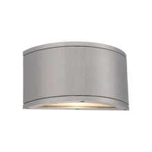 Load image into Gallery viewer, Tuble Horizontal Outdoor LED Wall Light in Brushed Aluminum (1-Light).