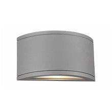 Load image into Gallery viewer, Tuble Horizontal Outdoor LED Wall Light in Graphite (1-Light).