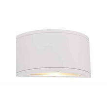 Load image into Gallery viewer, Tuble Horizontal Outdoor LED Wall Light in White (1-Light).