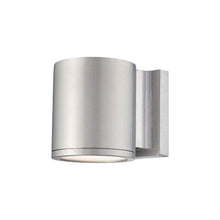Load image into Gallery viewer, Tuble Vertical Outdoor LED Wall Light in Brushed Aluminum (1-Light).