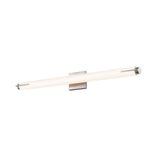 Load image into Gallery viewer, Tubo Slim LED Bath Bar in Large/Satin Nickel/Spine Trim.